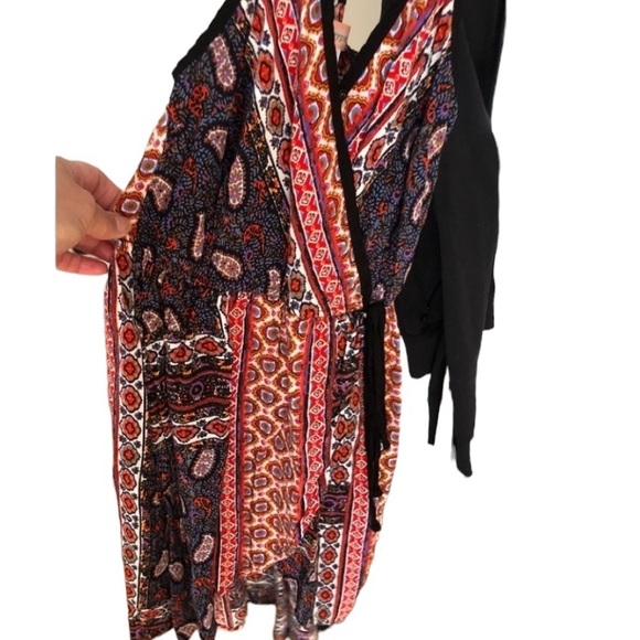 Band  of Gypsies  size XS mini dress cover up up adjustable straps like new - Picture 7 of 8